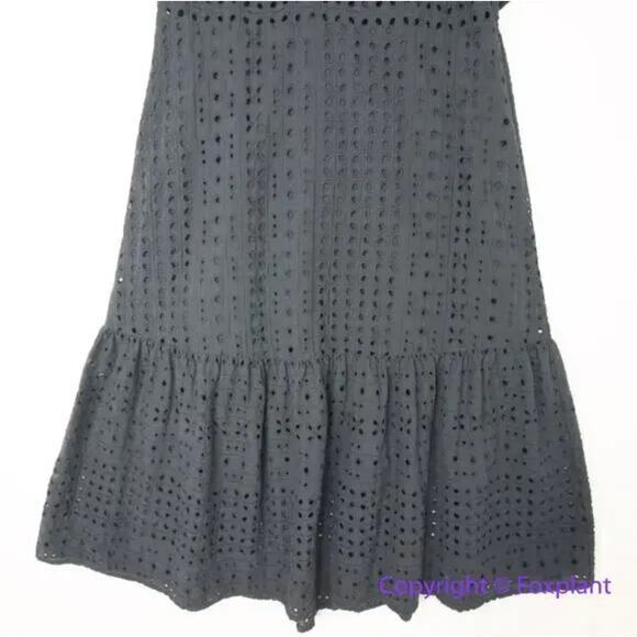 New! Eloquii Eyelet Dress With Sheer Detail black , size 28 - Picture 4 of 13